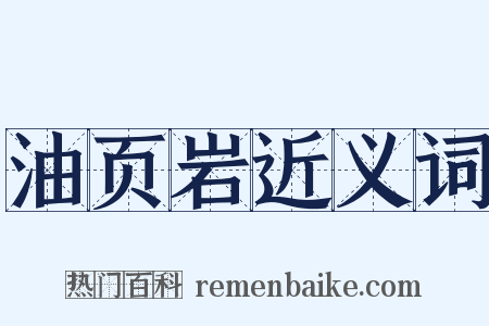 油页岩近义词是什么意思的图片